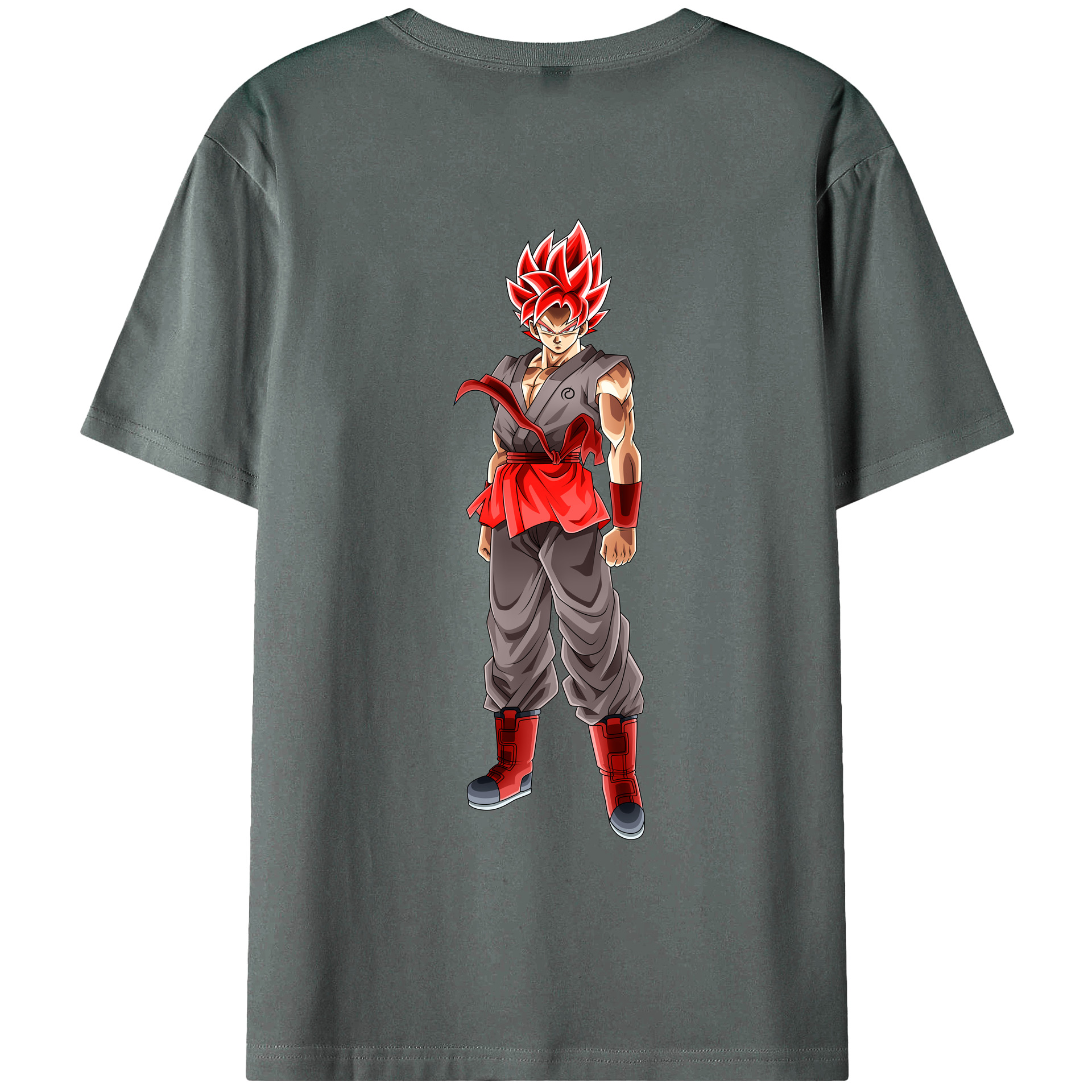 （画像用） ドラゴンボール 孫 悟飯（そんごはん）DRAGON BALL Son Gohan 綿100％ メンズ半袖Tシャツ（バックプリント） 通気性